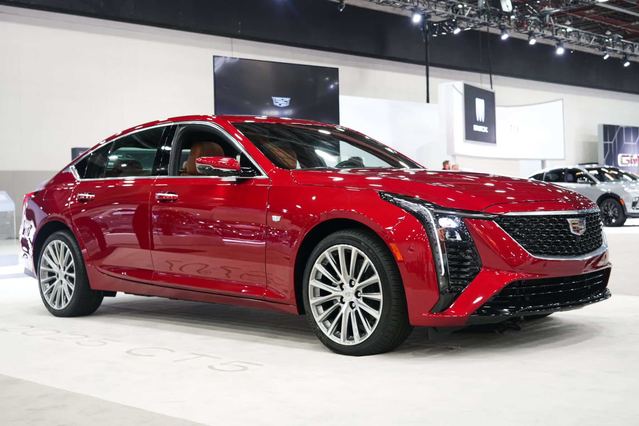 The 2025 Cadillac CT5 on display on Wednesday, September 13th, 2023, at the North American International Detroit Auto Show in Detroit, Michigan.