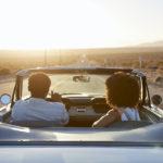 Couple driving with California car insurance