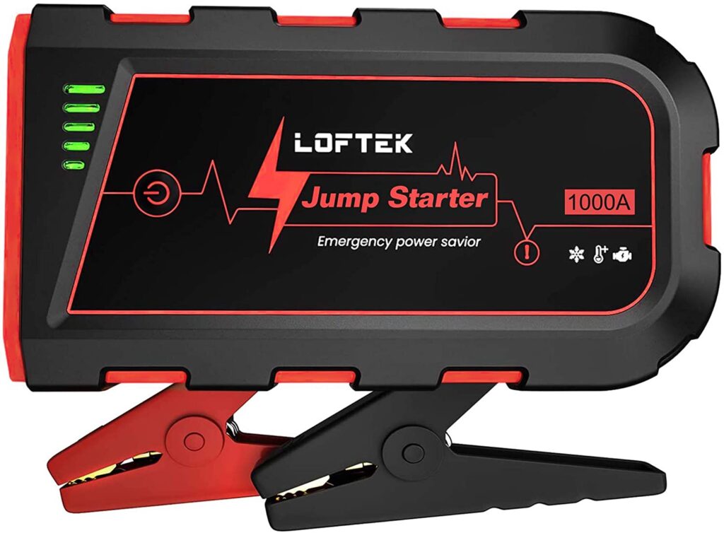 LOFTEK 1000A Portable Jump Starter (best jump starters).