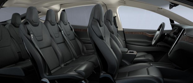 Tesla Model X interior seating